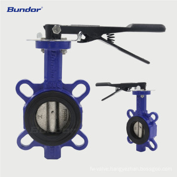 Bundor PN16 150LB DN80 butterfly valve with pin butterfly valve supplier